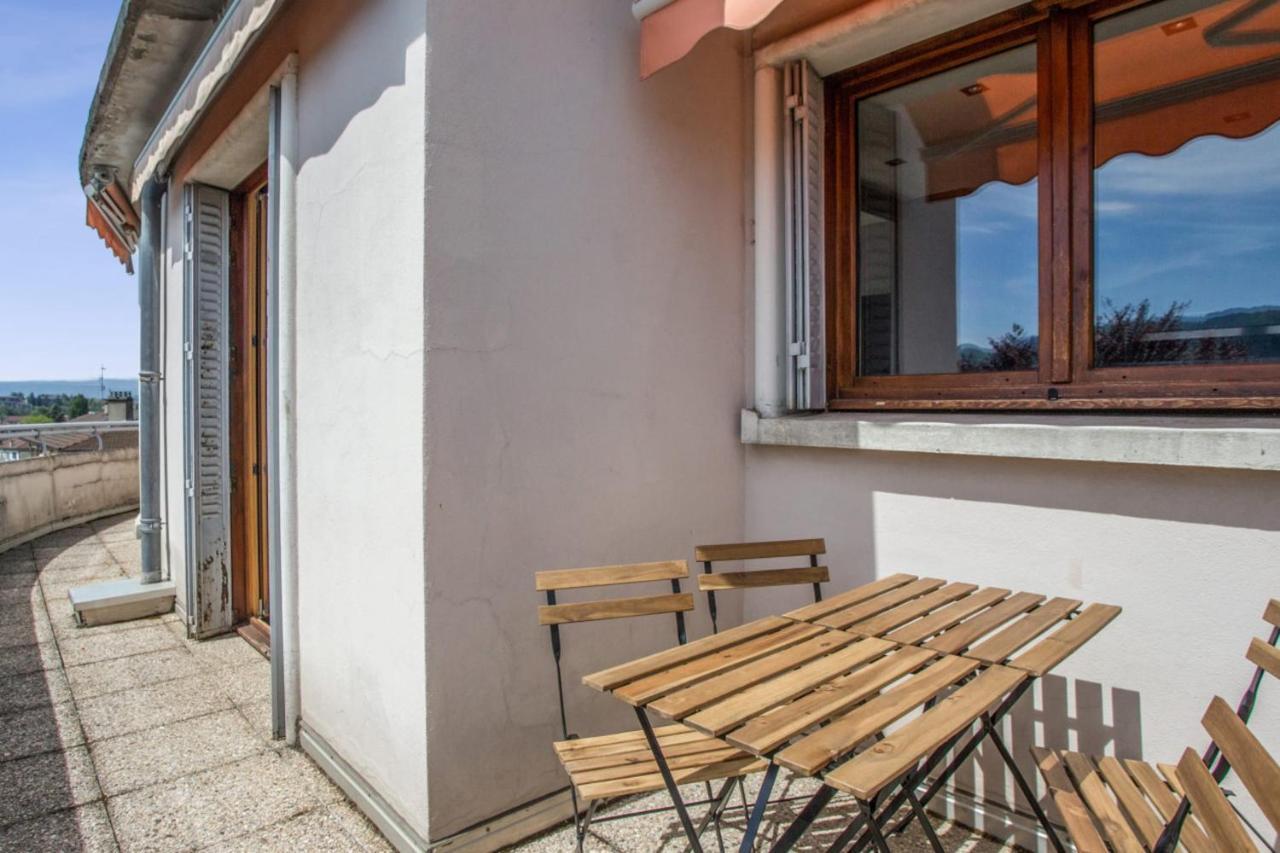 Modern 1Br With Terrace And A Breathtaking View In Annecy Exterior foto